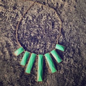 Rectangular Plated Necklace